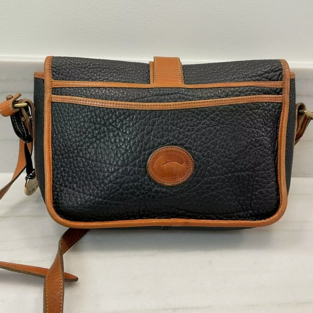 DOONEY & BOURKE All Weather Leather Equestrian Vintage Satchel Crossbody Bag - Picture 4 of 16
